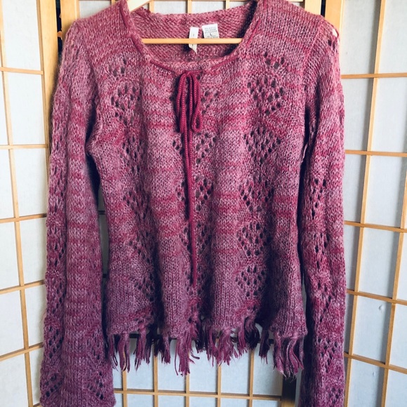 twiggy LONDON Sweaters - Mohair berry tone super soft sweater by Twiggy L